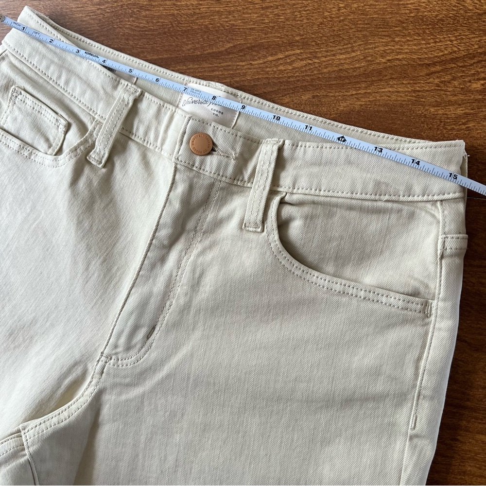 Universal Thread Women’s Cream Off White High Rise Skinny Denim Jeans Size 10R - Picture 7 of 11